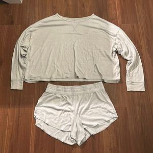 Two piece pajama set .